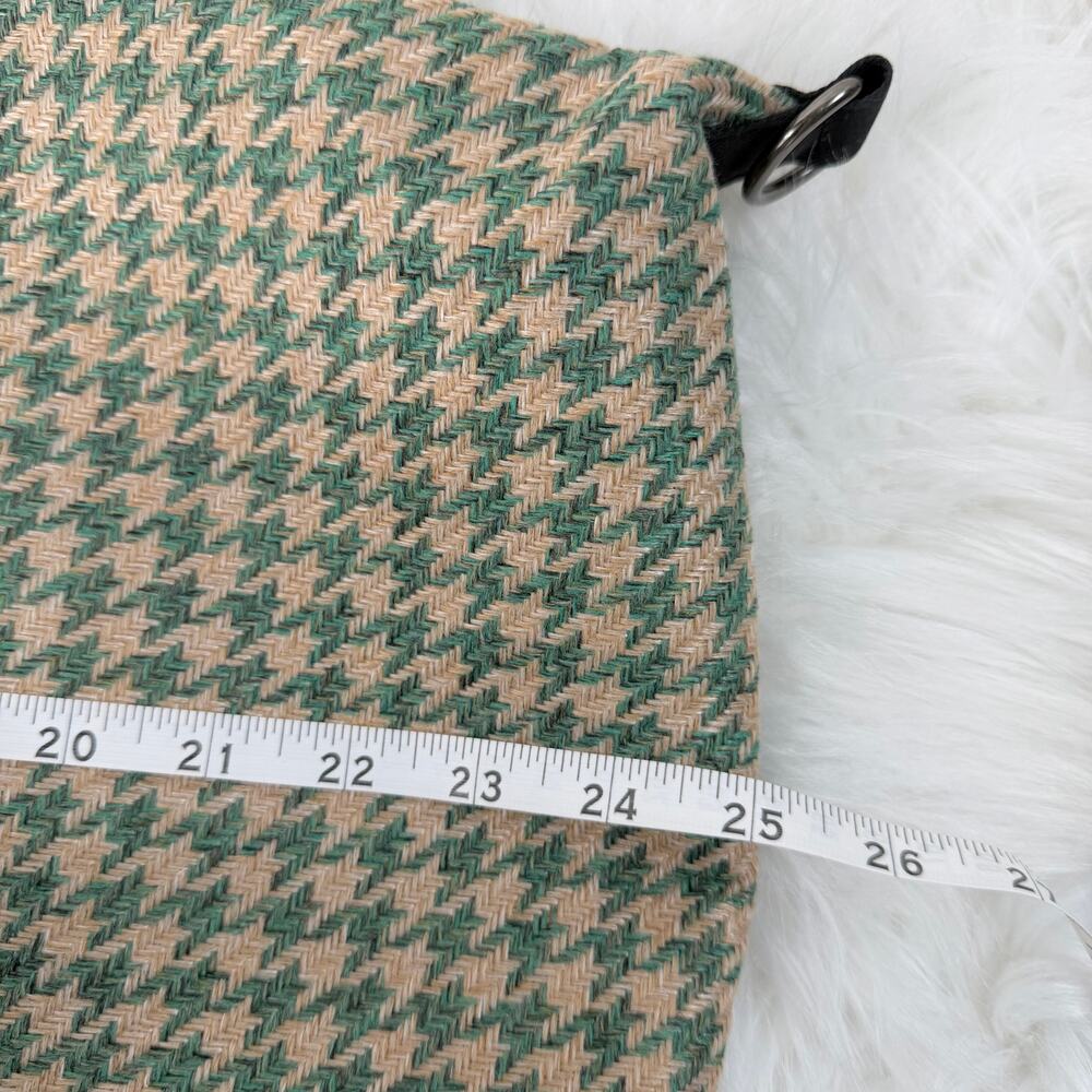 New Lulu Dharma Frasier Green Houndstooth Large Weekender Bag - Picture 12 of 12
